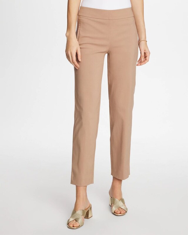 Brigitte Piped Straight Cropped Pants - image 2